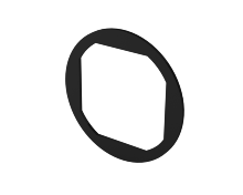 Junta plana para cuarto de vuelta compacto