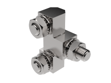 External Bolt-On Hinge 180° Stainless Steel