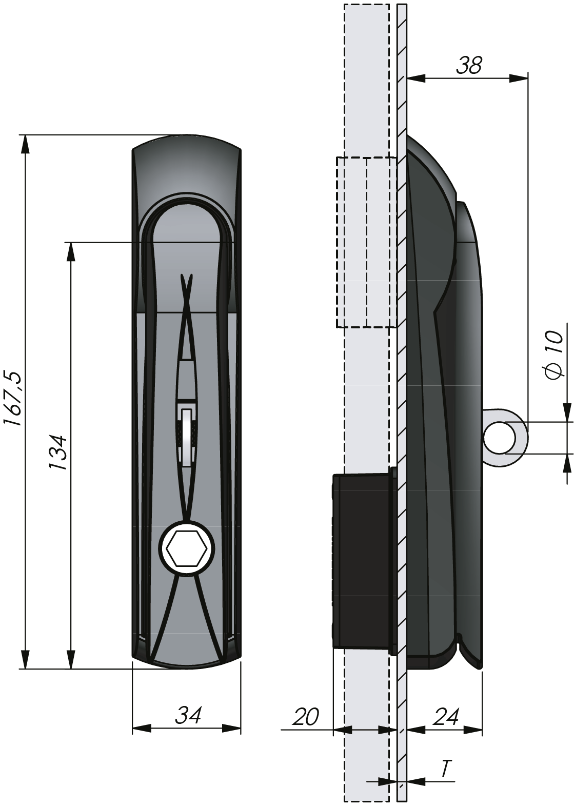 Vision Swing Handle Highlander tool operated Vision Swing Handle Highlander tool operated