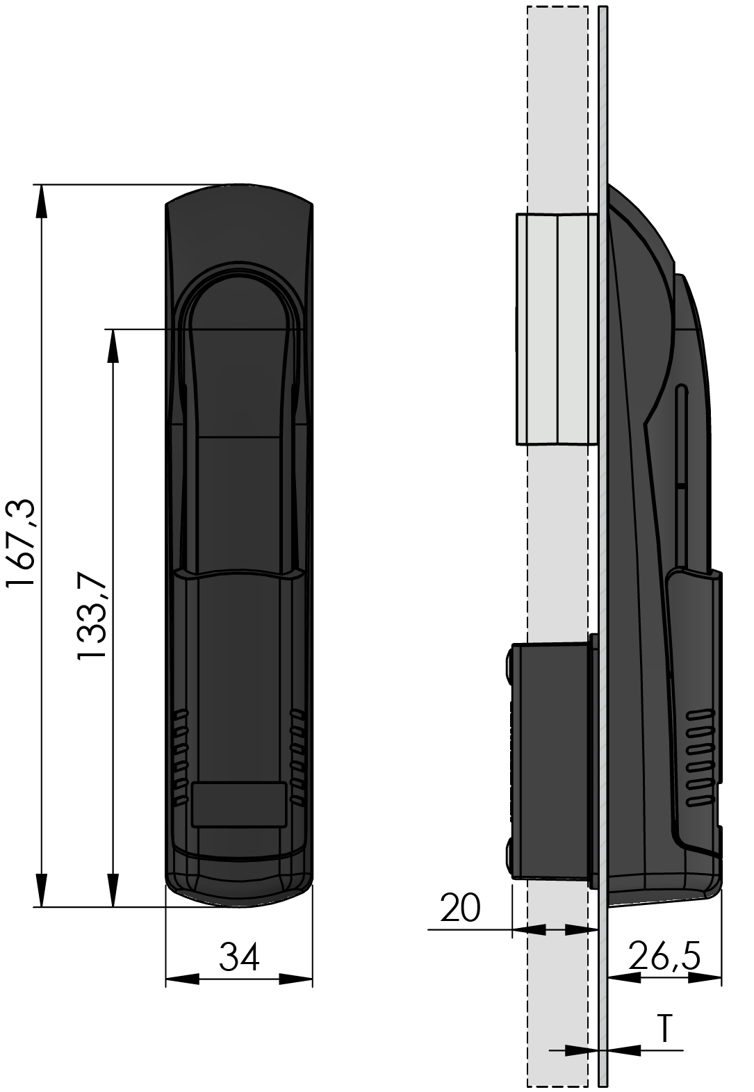 Vision Swing Handle Ergonomic Line Vision Swing Handle Ergonomic Line