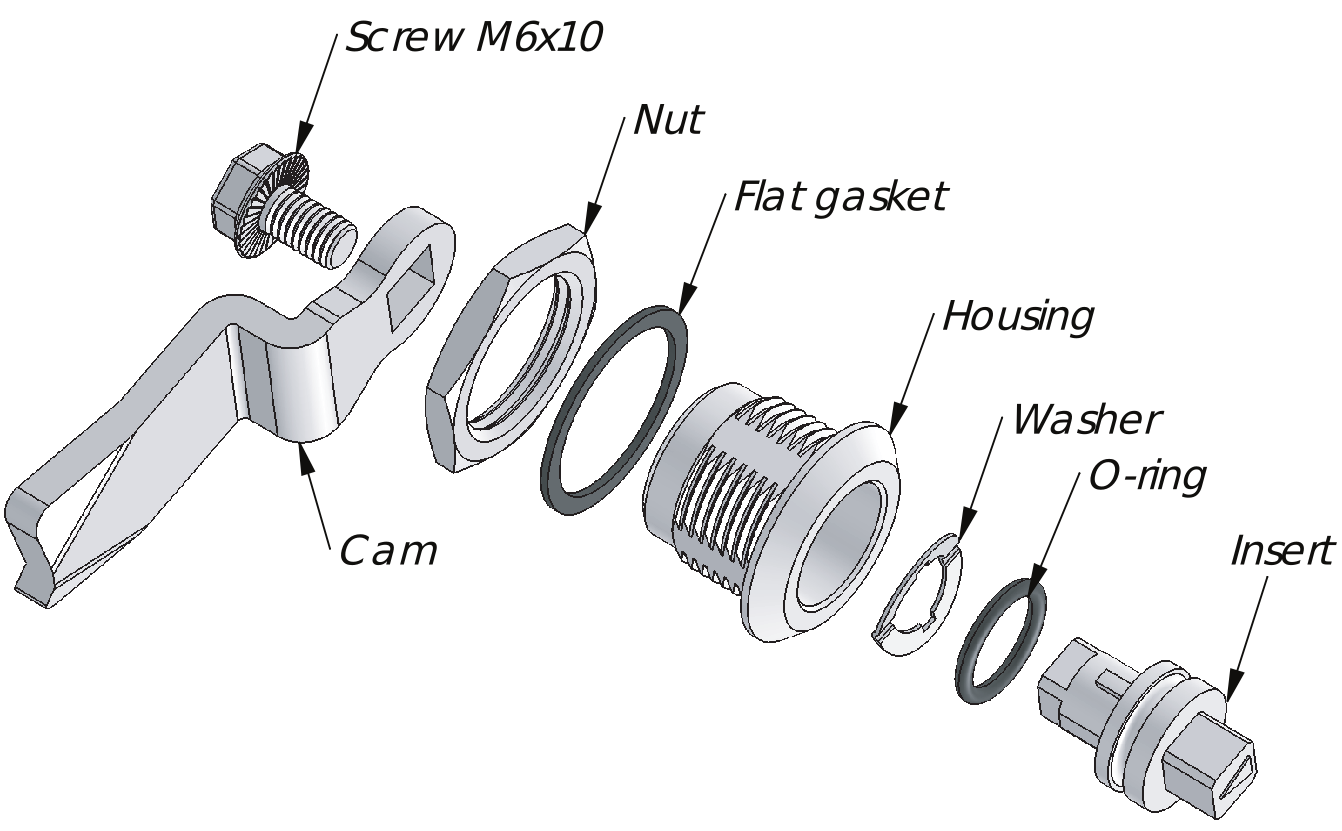 Quarter-Turn Vibration Resistant 18 mm Quarter-Turn Vibration Resistant 18 mm