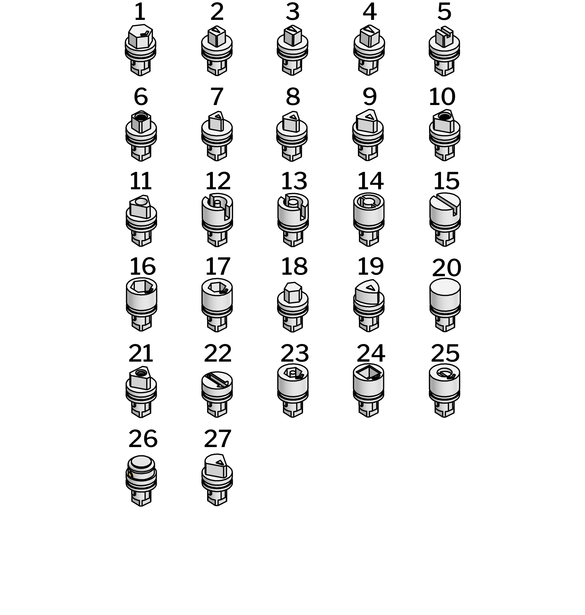 Inserts Vibration Resistant 18 mm Inserts Vibration Resistant 18 mm