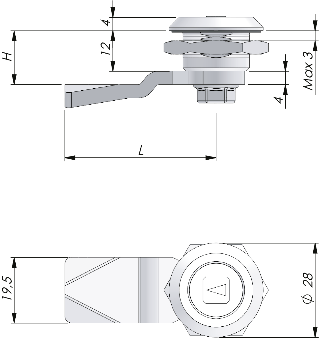 Quarter-Turn Vibration Resistant 12 mm Quarter-Turn Vibration Resistant 12 mm