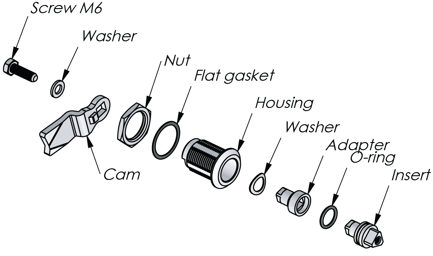 Cuarto de vuelta clásico 30 mm