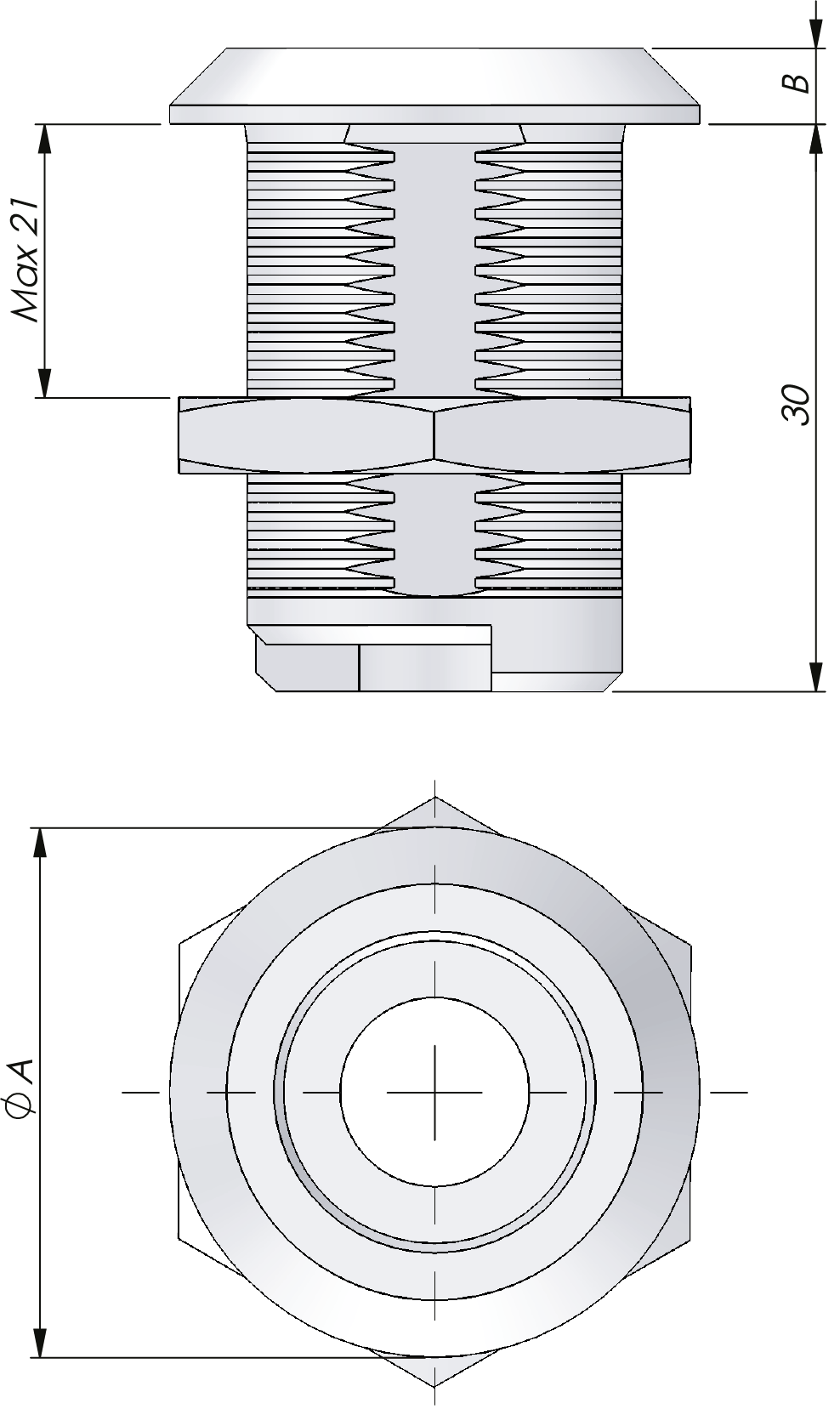 Carcasa clásica 30 mm