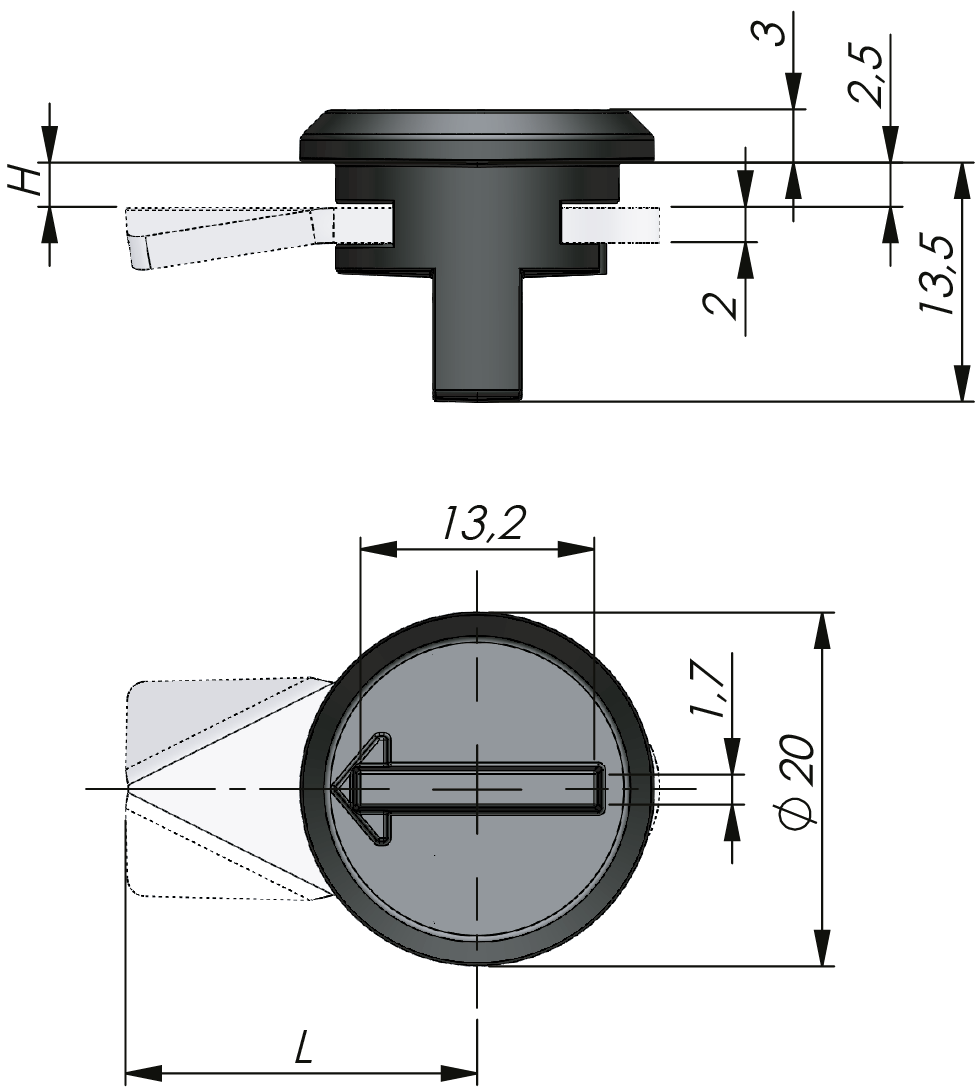Cerradura de presión