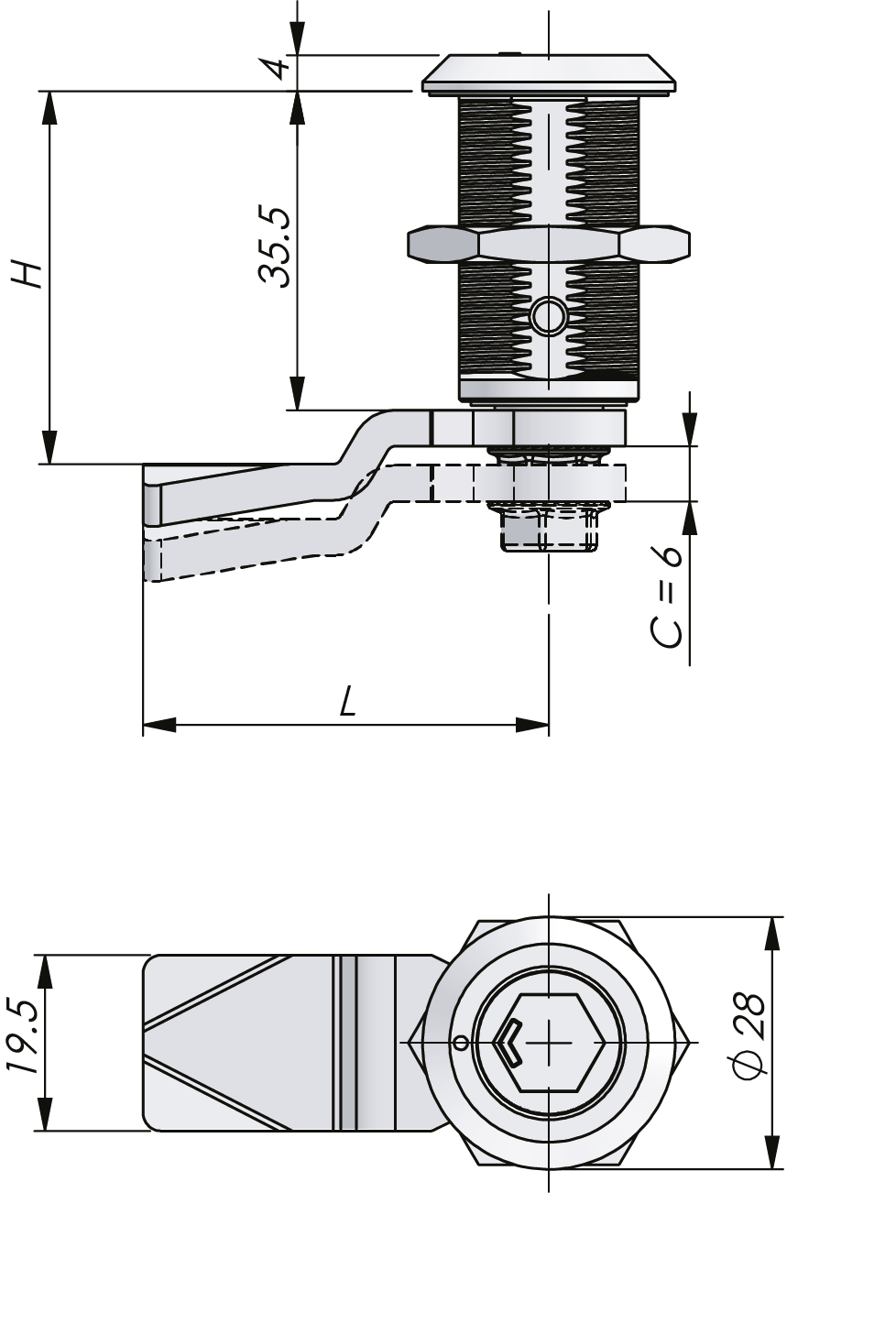Compression Latch 35 mm Compression Latch 35 mm