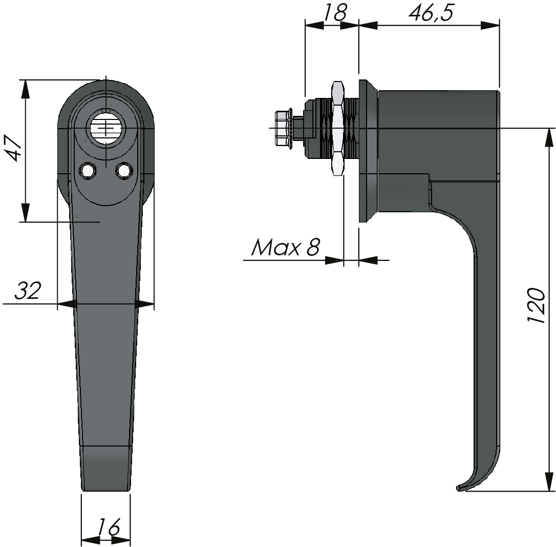 Quarter-Turn L-Handle Quarter-Turn L-Handle