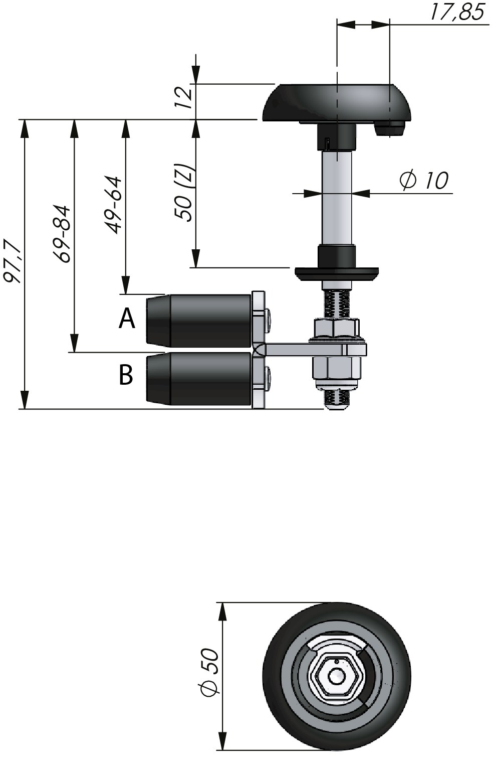 Unidad de cierre Klima-flex 1 de Acero inoxidable