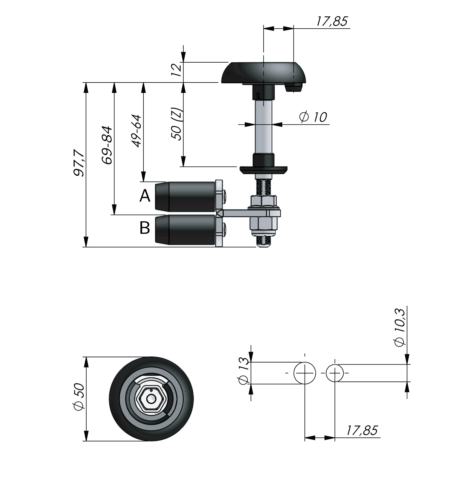 Klima-flex 1 Latch Unit Stainless Steel Klima-flex 1 Latch Unit Stainless Steel