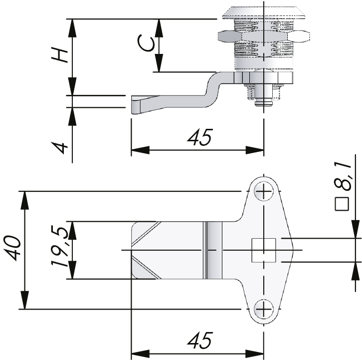Three-Point Cams Steel Three-Point Cams Steel