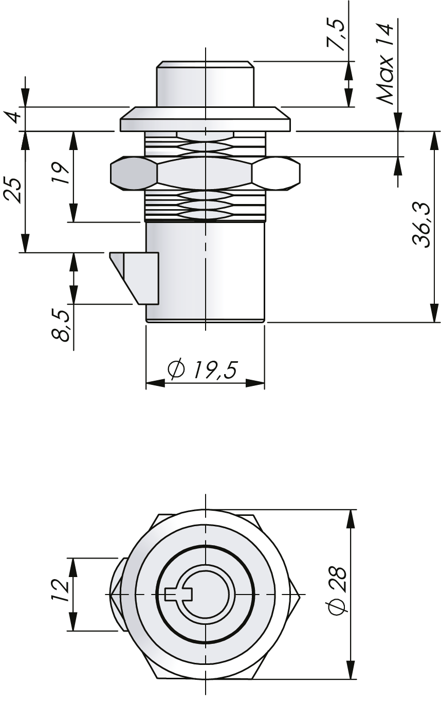 Push-Button Slam Latch Push-Button Slam Latch