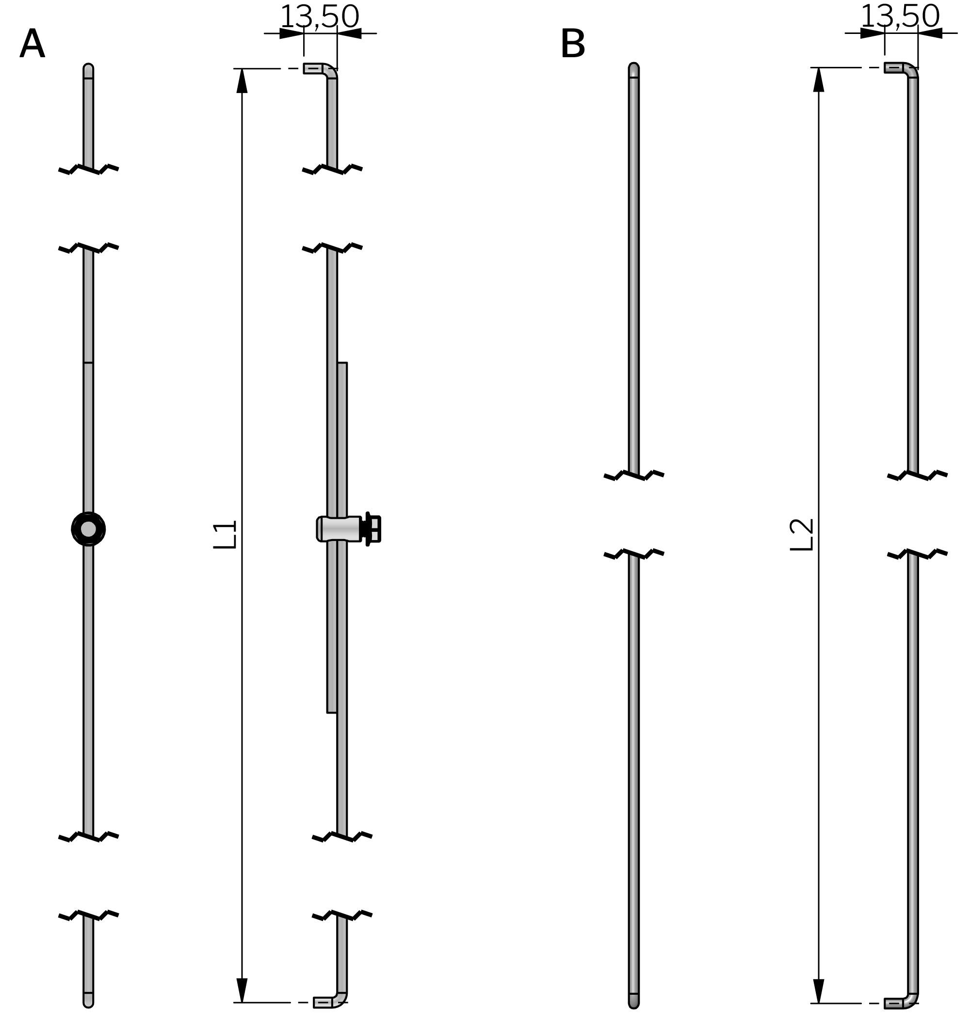 Vector rods 4 mm Vector rods 4 mm