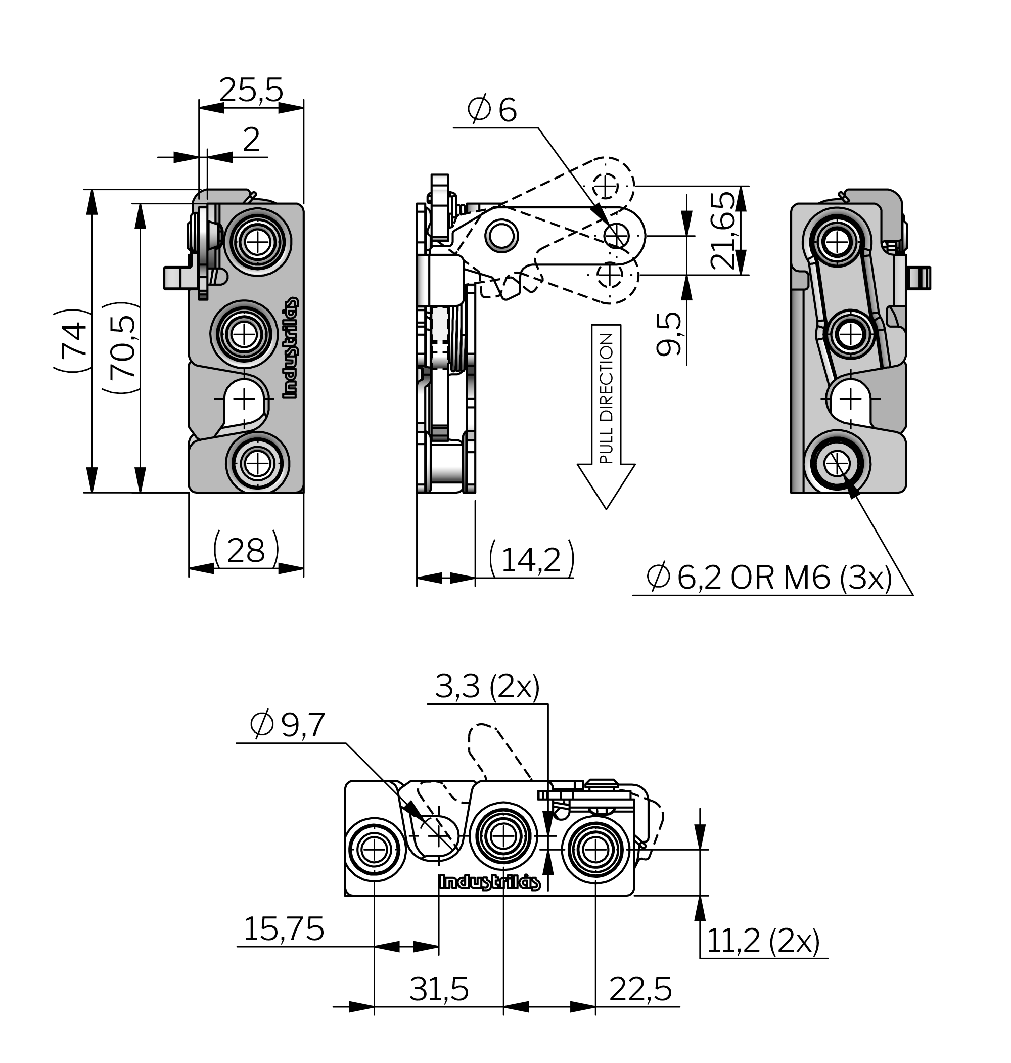 Vector Rotary Latch - RA Pull Vector Rotary Latch - RA Pull