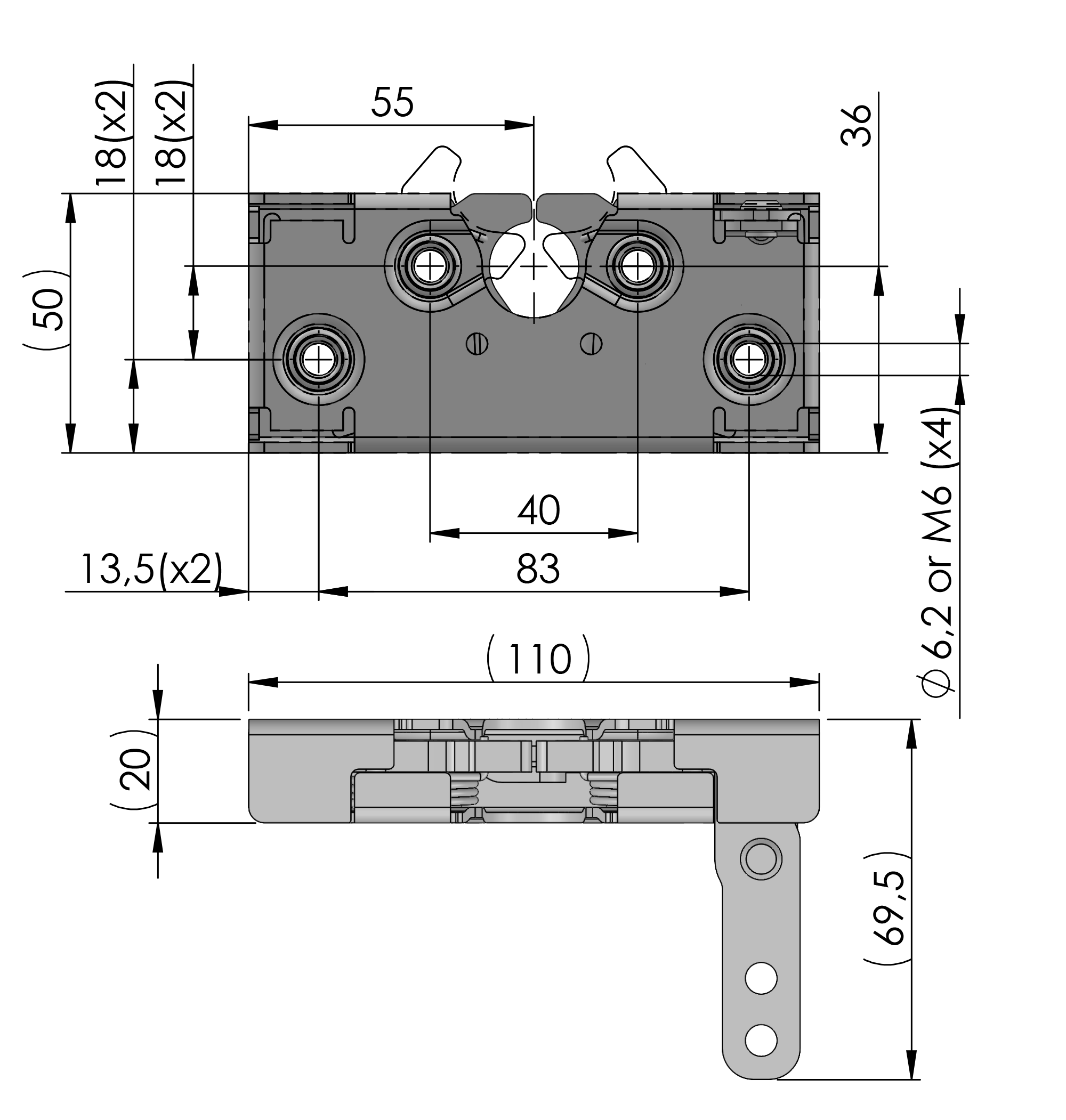Heavy Duty Doubler Jaw Rotary