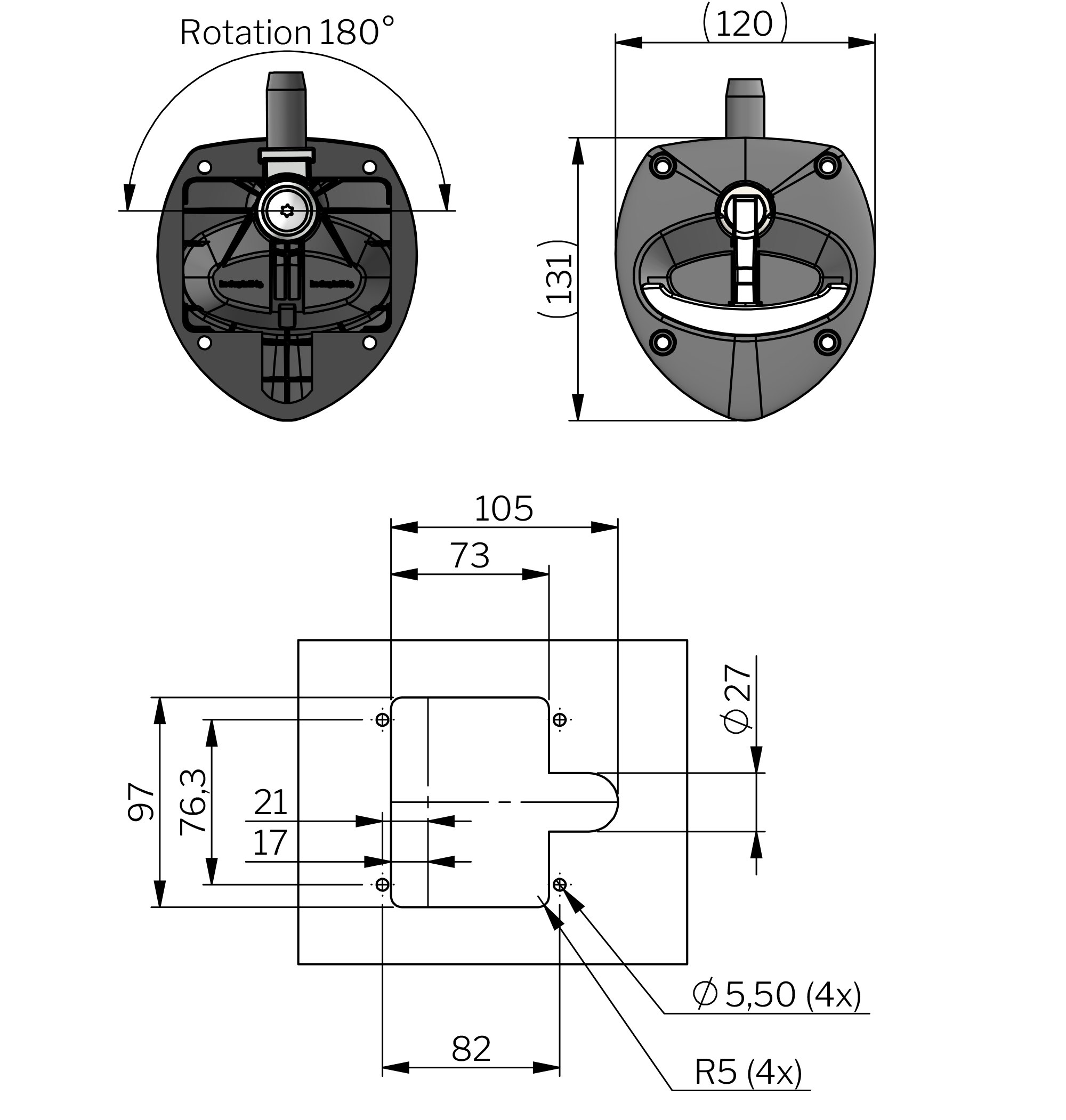 Vector T1 Handle Non-locking Vector T1 Handle Non-locking