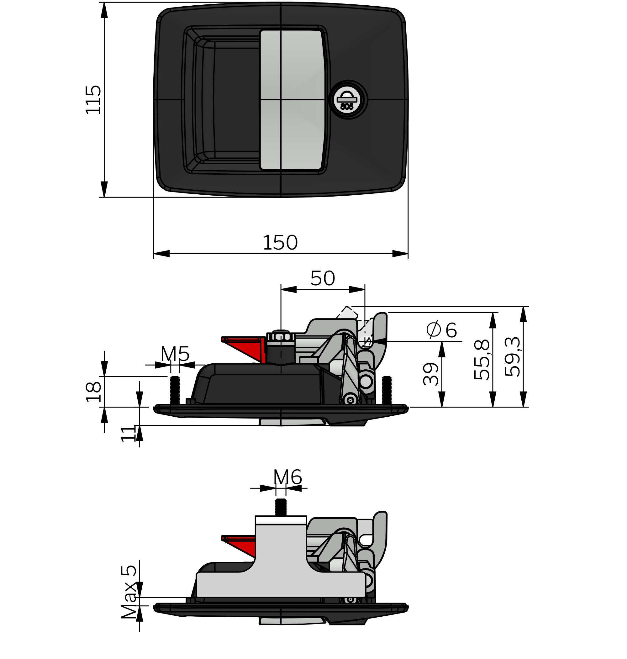 Vector P Rotary Latch Vector P Rotary Latch