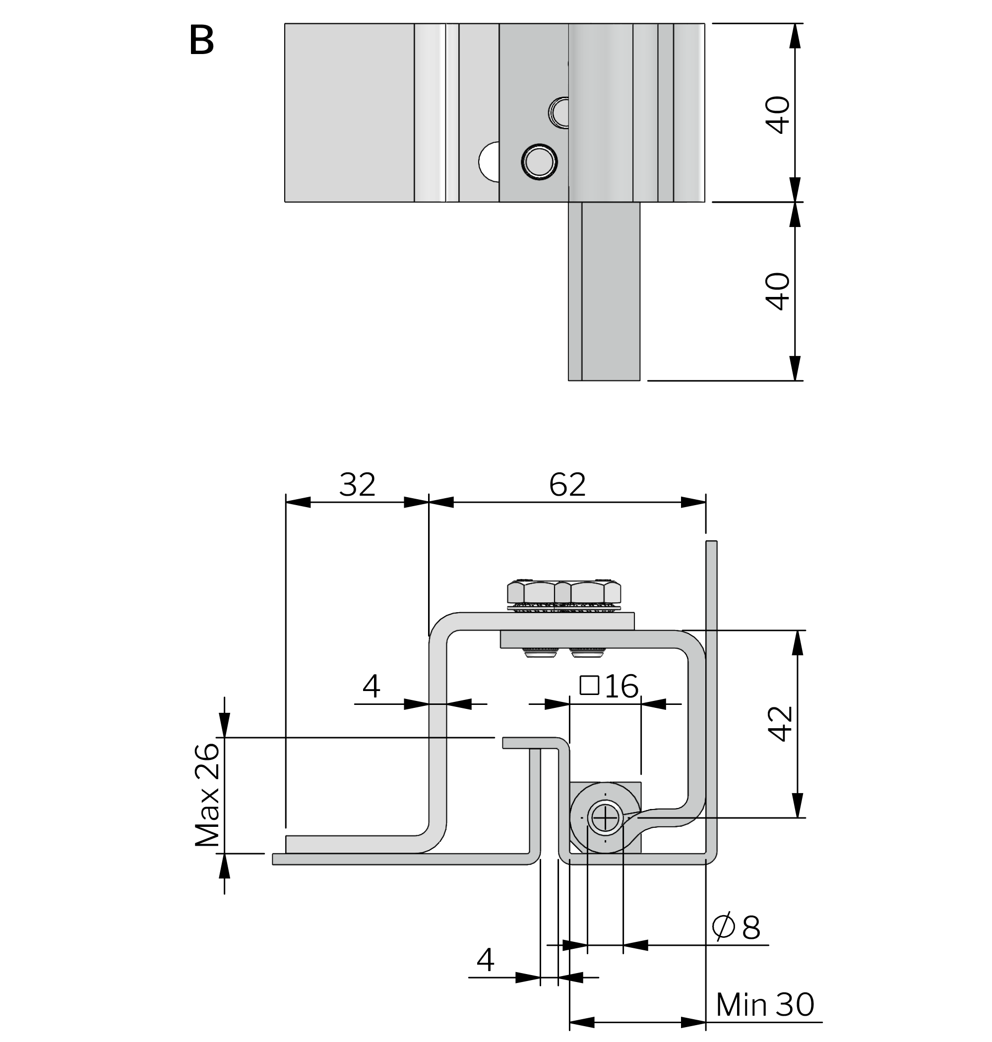 Concealed Adjustable Lift Off Hinge 100° Concealed Adjustable Lift Off Hinge 100°