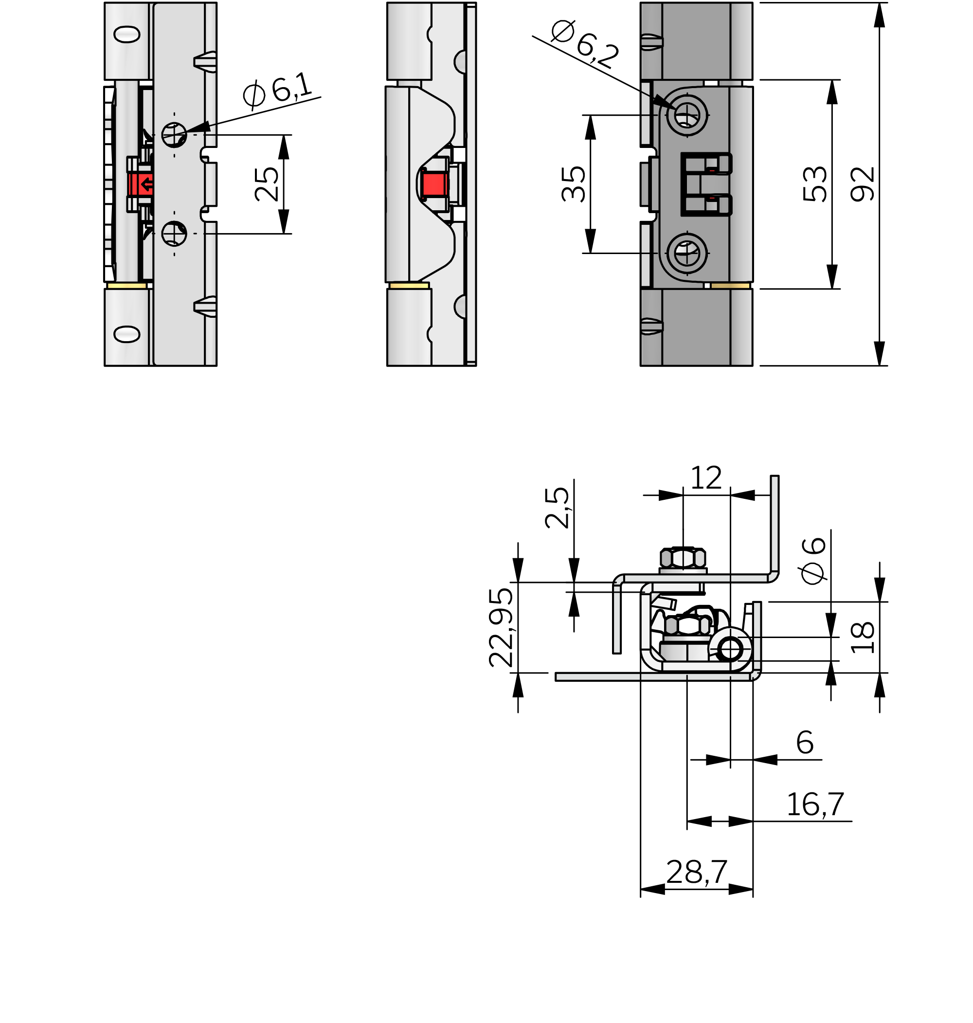 Concealed Lift Off Click Hinge Highlander 120° Concealed Lift Off Click Hinge Highlander 120°