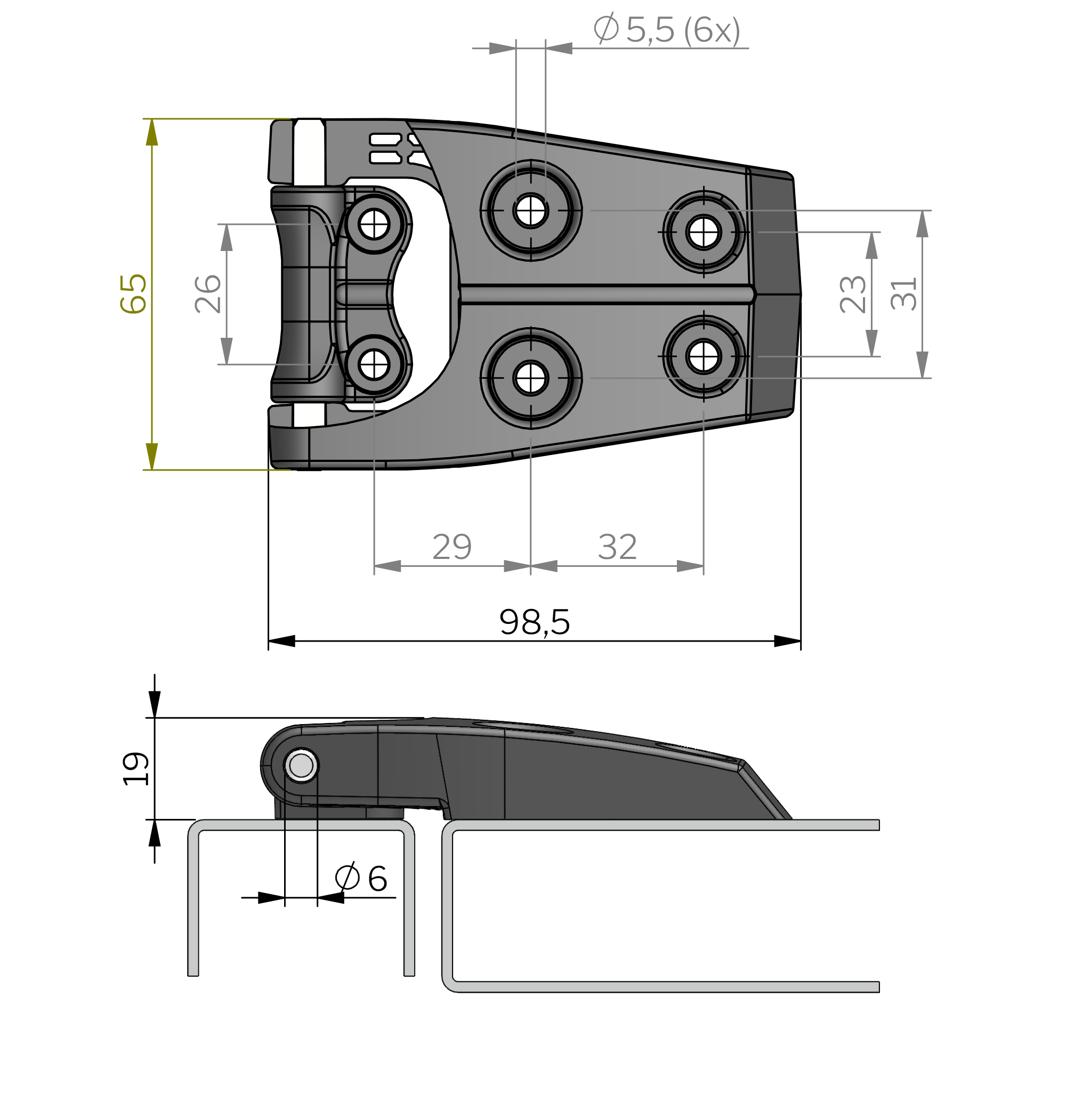 Klima-flex Hinge 180° Klima-flex Hinge 180°