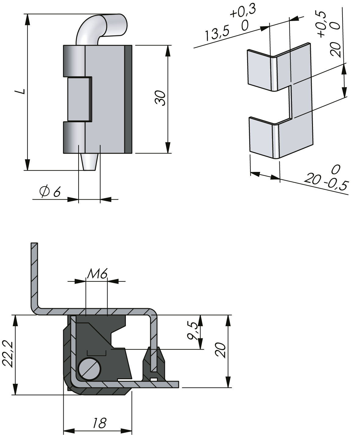 Corner Hinge 90° Corner Hinge 90°