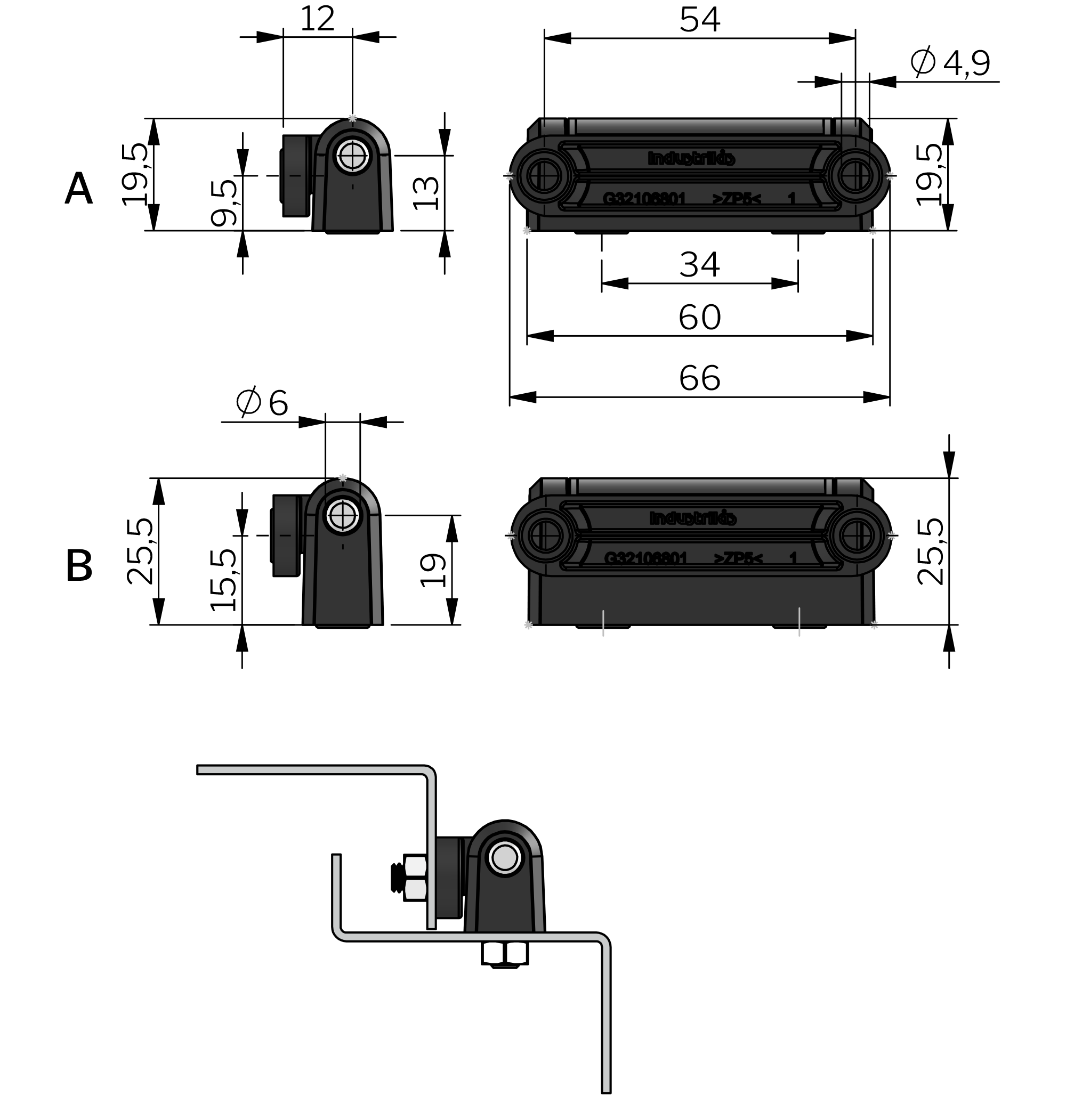 External Hinge 180° External Hinge 180°