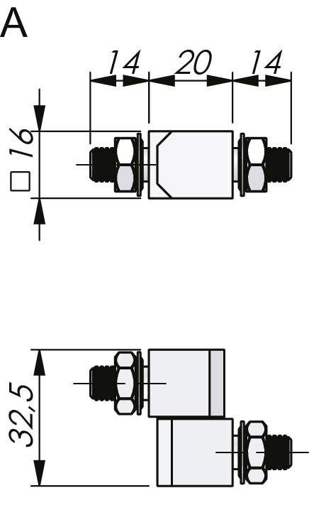 External Bolt-On Hinge 180° External Bolt-On Hinge 180°