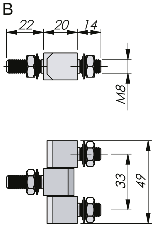 External Bolt-On Hinge 180° External Bolt-On Hinge 180°
