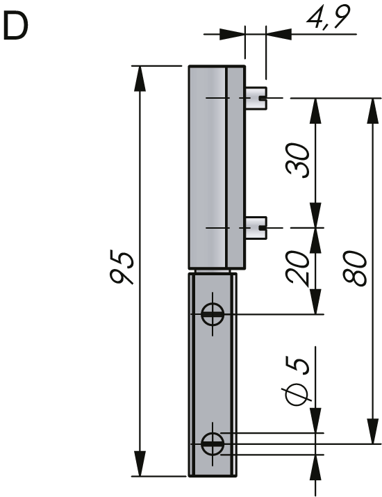 External Lift Off Hinge 180° External Lift Off Hinge 180°