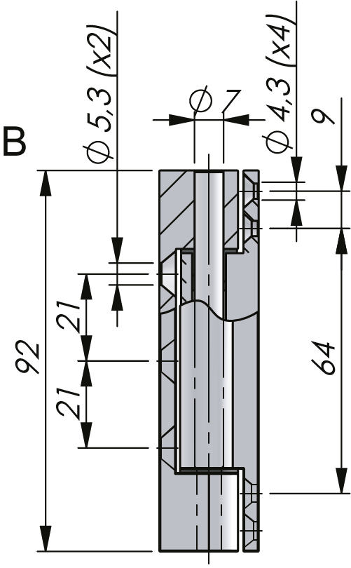 External Hinge 180° External Hinge 180°