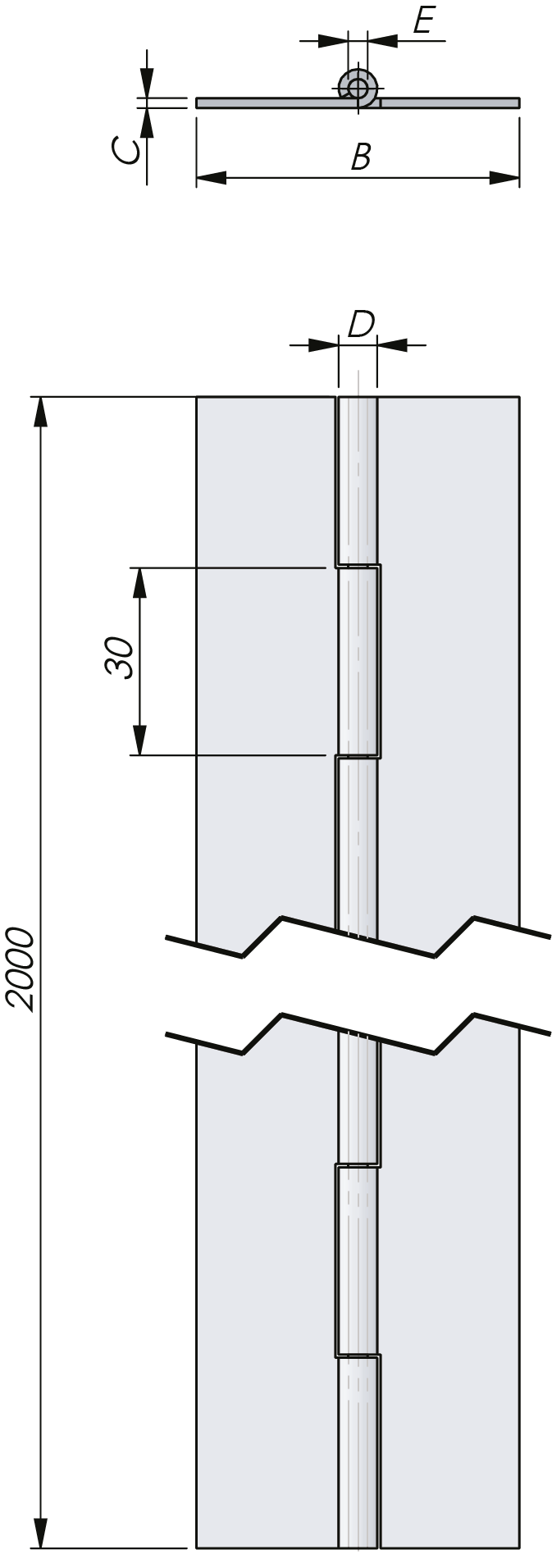 Continuous Hinge