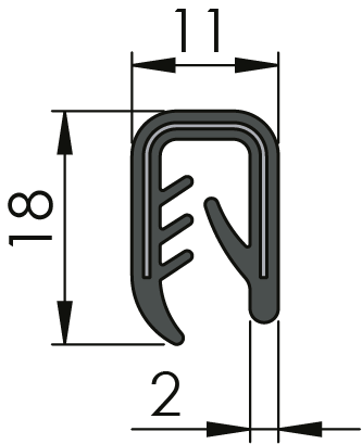 Edge Protection Profile PVC