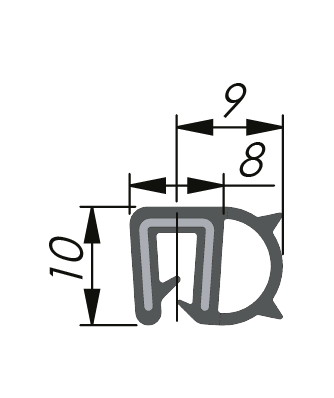 Perfil de sellado EPDM Perfil de sellado EPDM