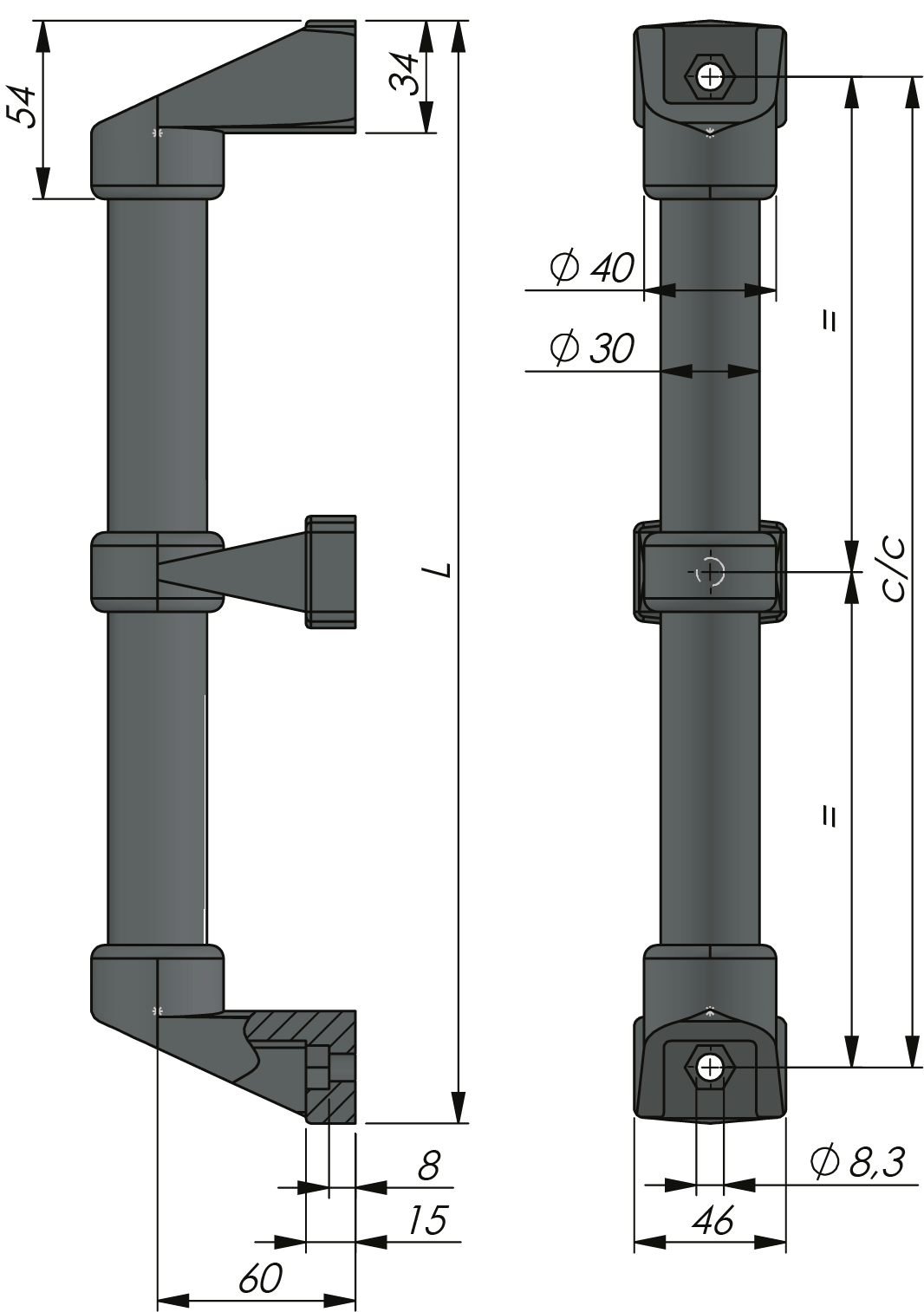 Grab Handle and Handrail Grab Handle and Handrail