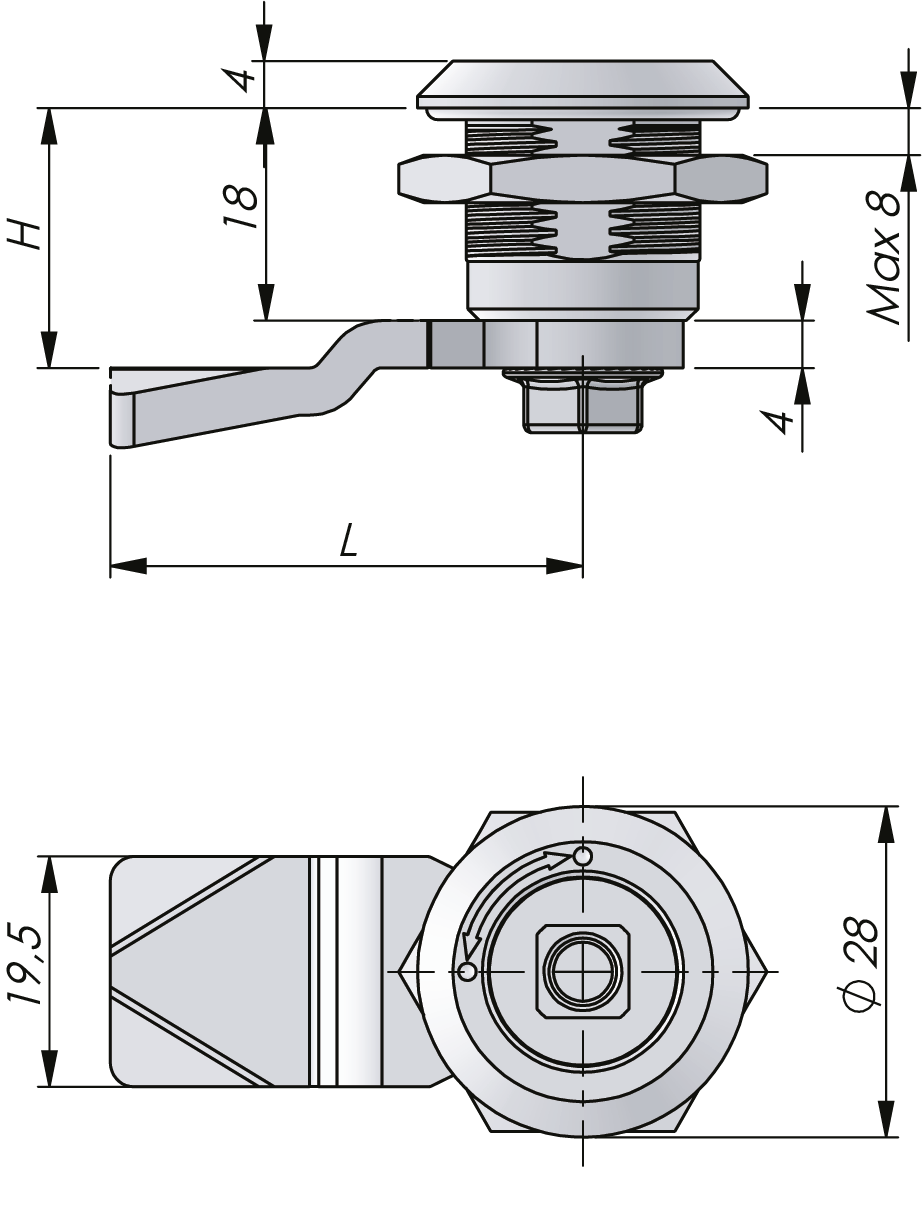 Quarter-Turn Vibration Resistant Stainless Steel 18 mm Quarter-Turn Vibration Resistant Stainless Steel 18 mm