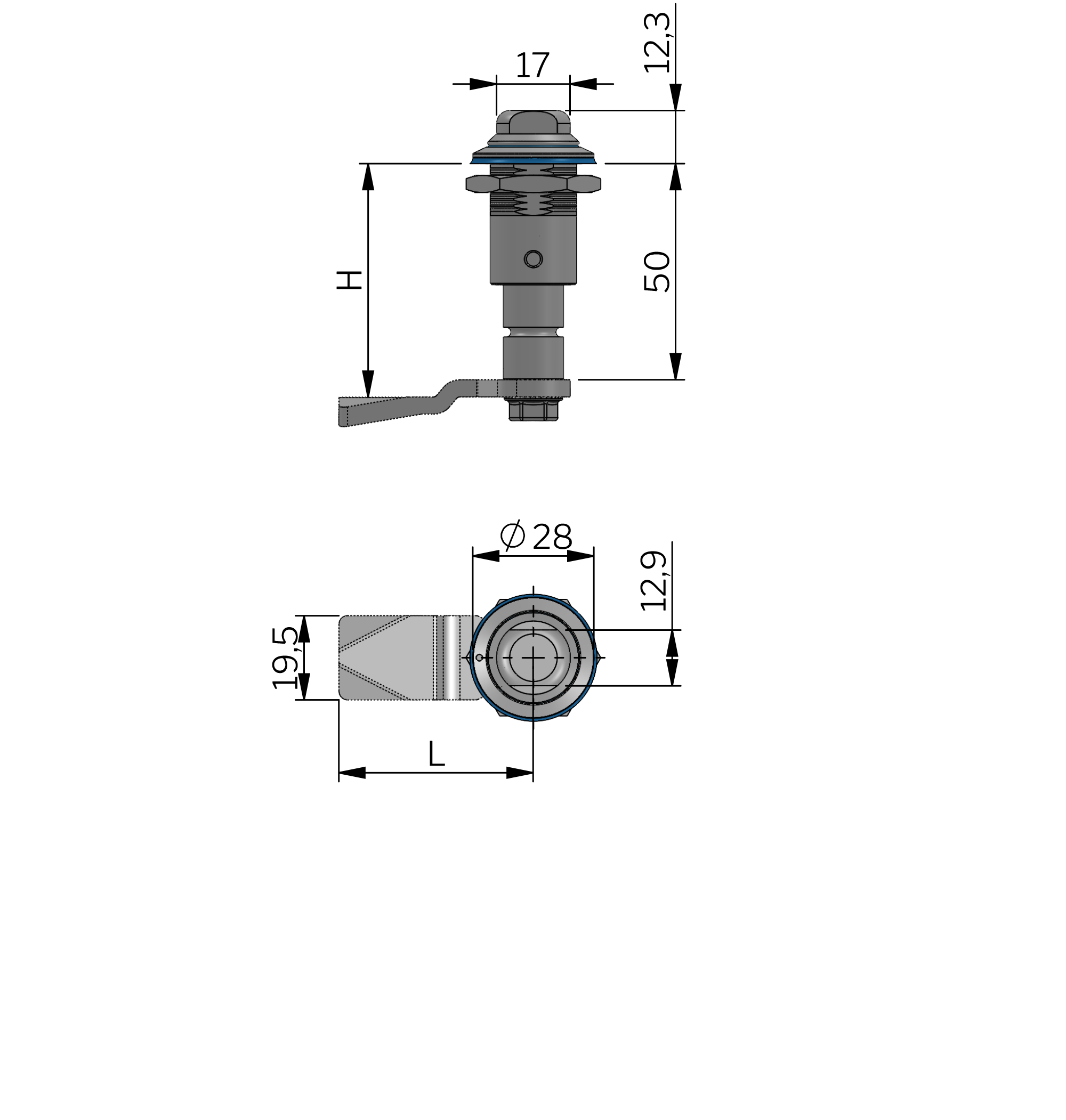Hygiene compression latch Stainless steel Hygiene compression latch Stainless steel