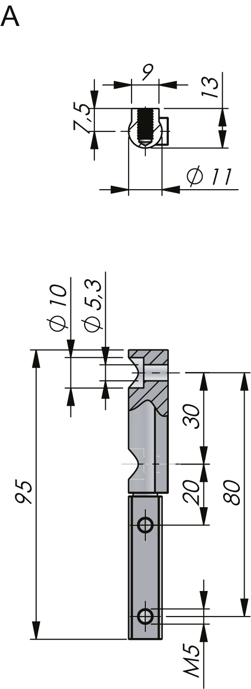 External Hinge 180° Stainless Steel External Hinge 180° Stainless Steel