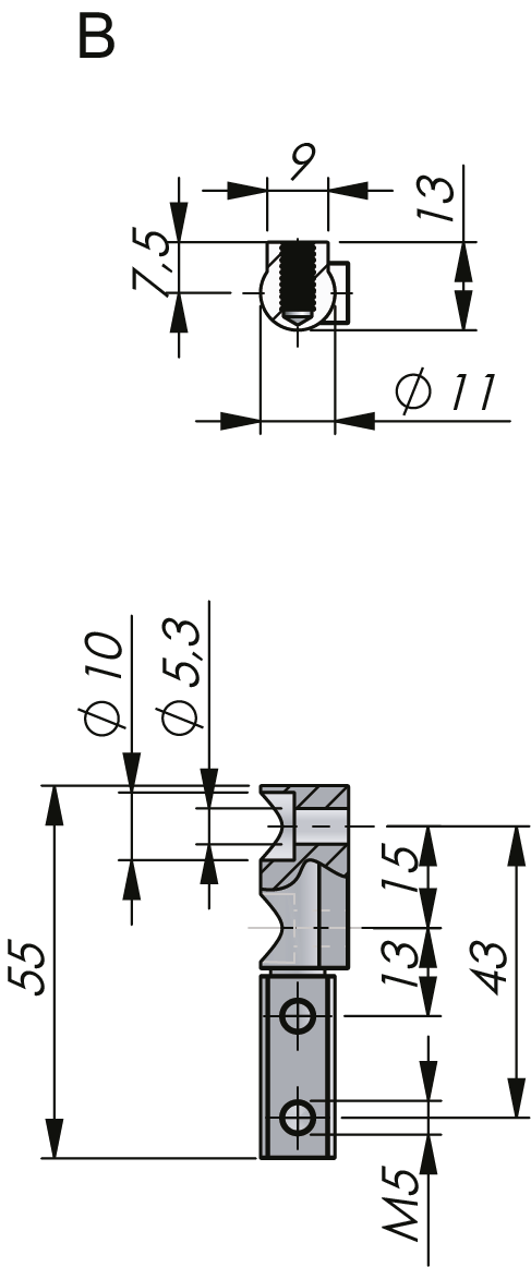 External Hinge 180° Stainless Steel External Hinge 180° Stainless Steel