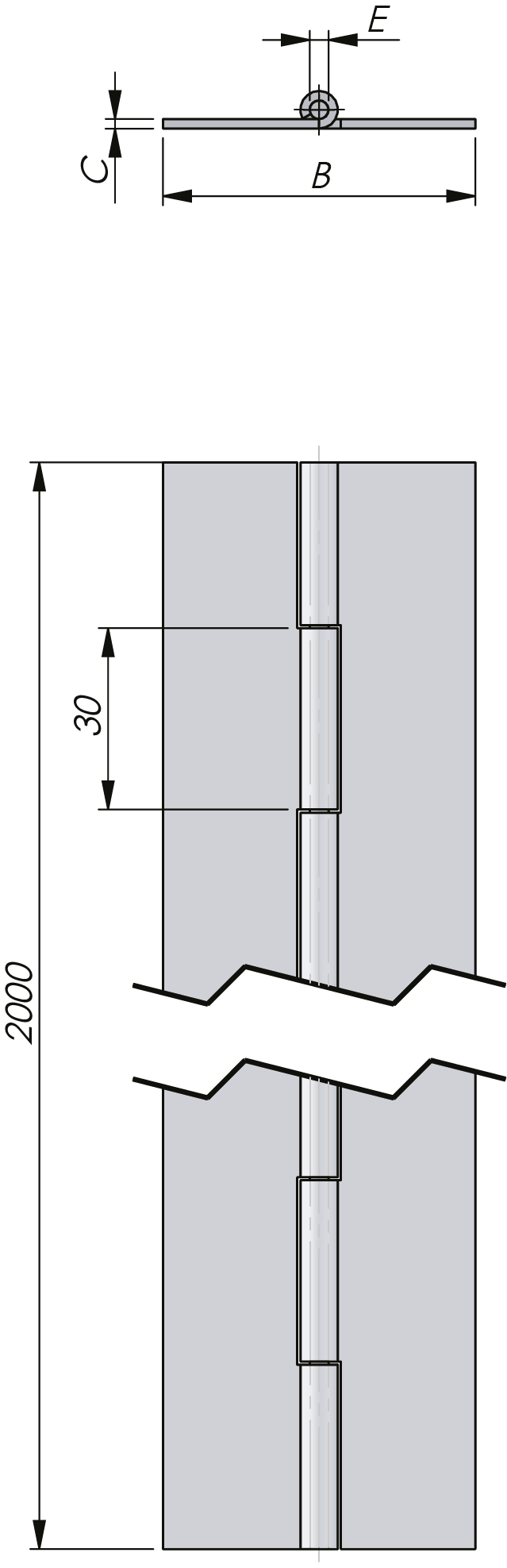 Continuous Hinge Stainless Steel Continuous Hinge Stainless Steel