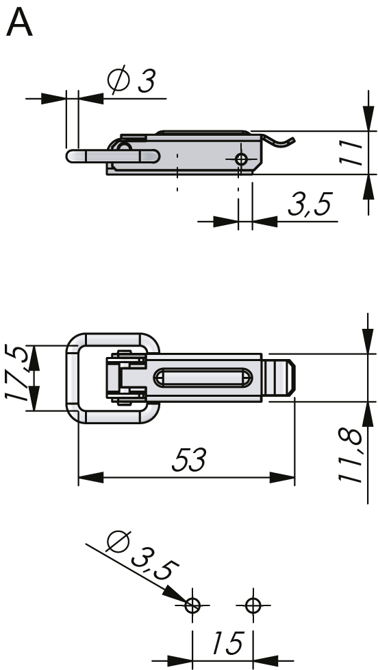 Pull-Down Catch & Striker Pull-Down Catch & Striker